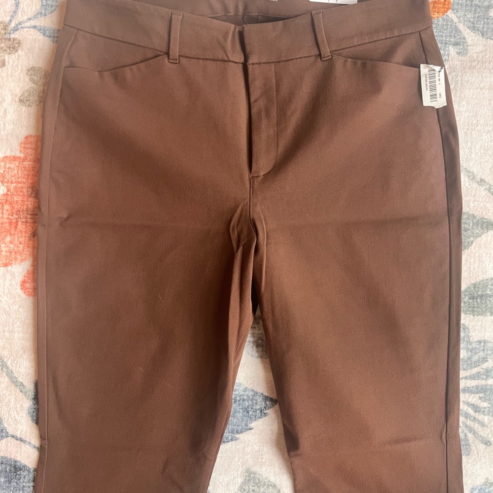 Old Navy Pixie Flare, Dark Brown, NWT